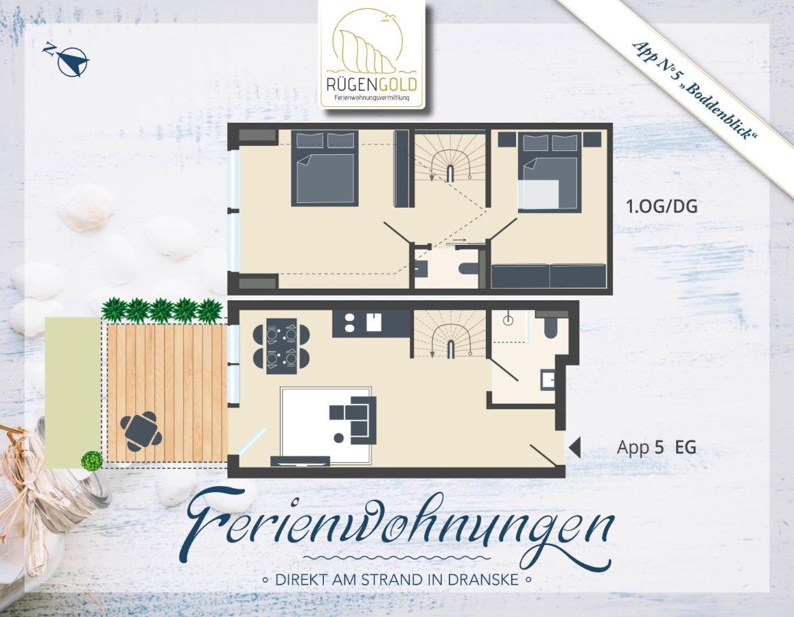 ,,Inselromantik" Appartement 3 Dranske Exteriér fotografie